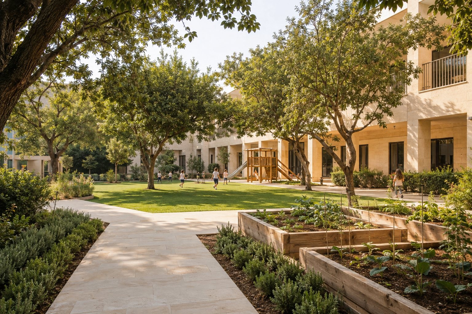 School Campus Grounds